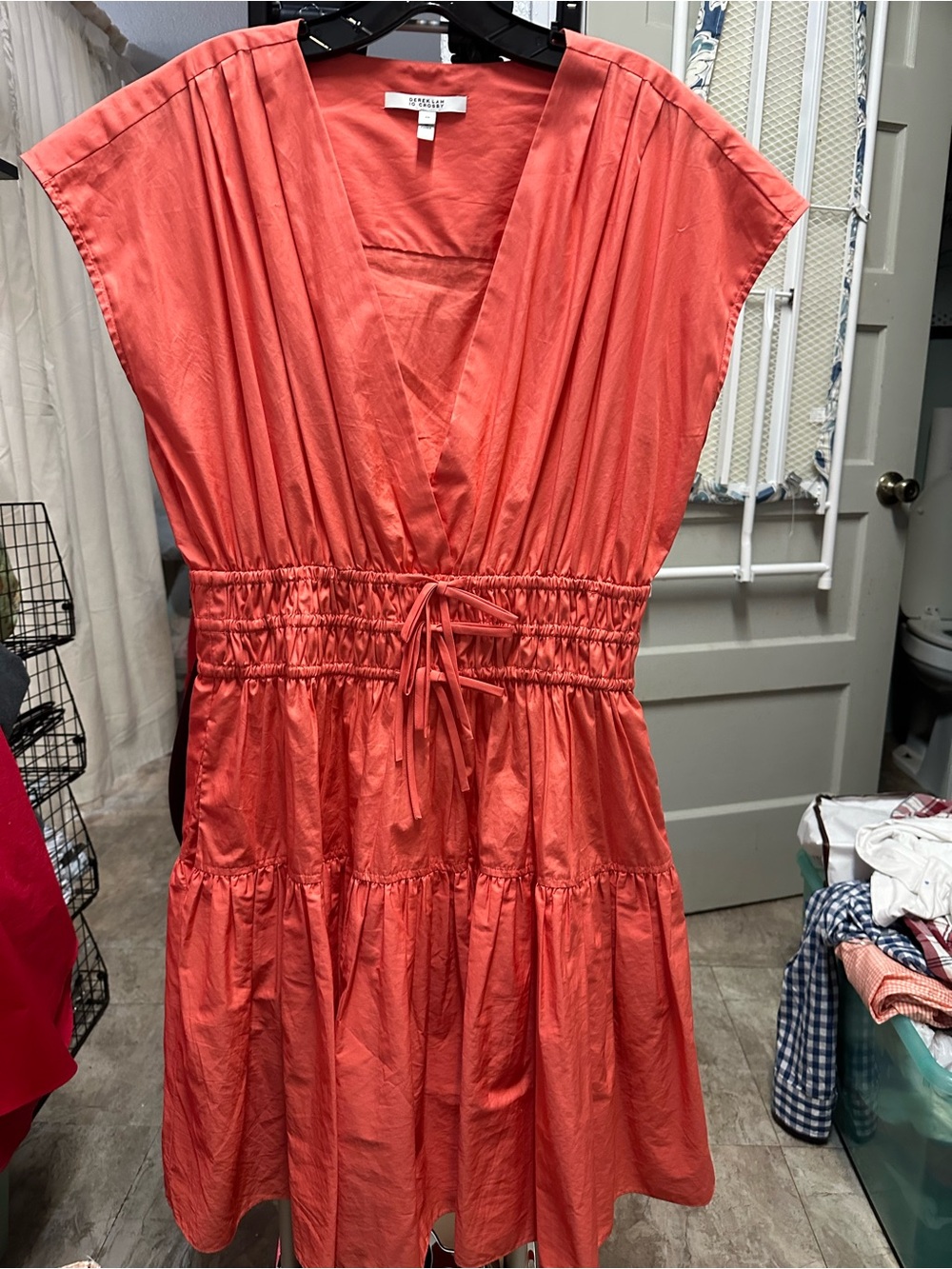 10 Crosby Derek Lam Coral Midi Dress